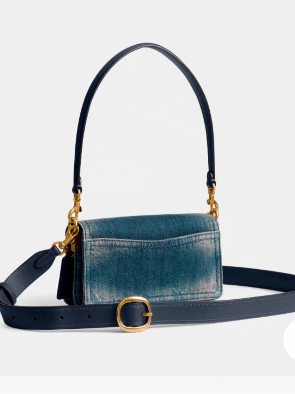 New coach tabby denim crossbody strap ONLY